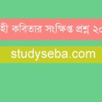 বিদ্রোহী কবিতার সংক্ষিপ্ত প্রশ্ন দেখুন 2024